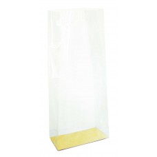 Clear cello bag cardboard bottom